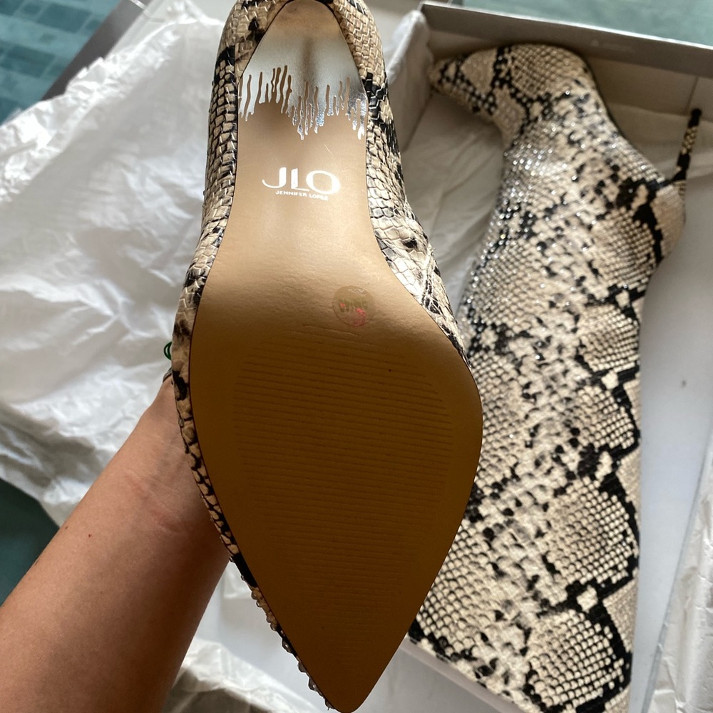 Brand new JLO python and Swarovski crystal boots
